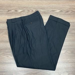 Zanella Solid Black Dress Pants 34x32